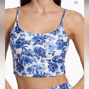 Alice + Olivia floral tank top sports bra